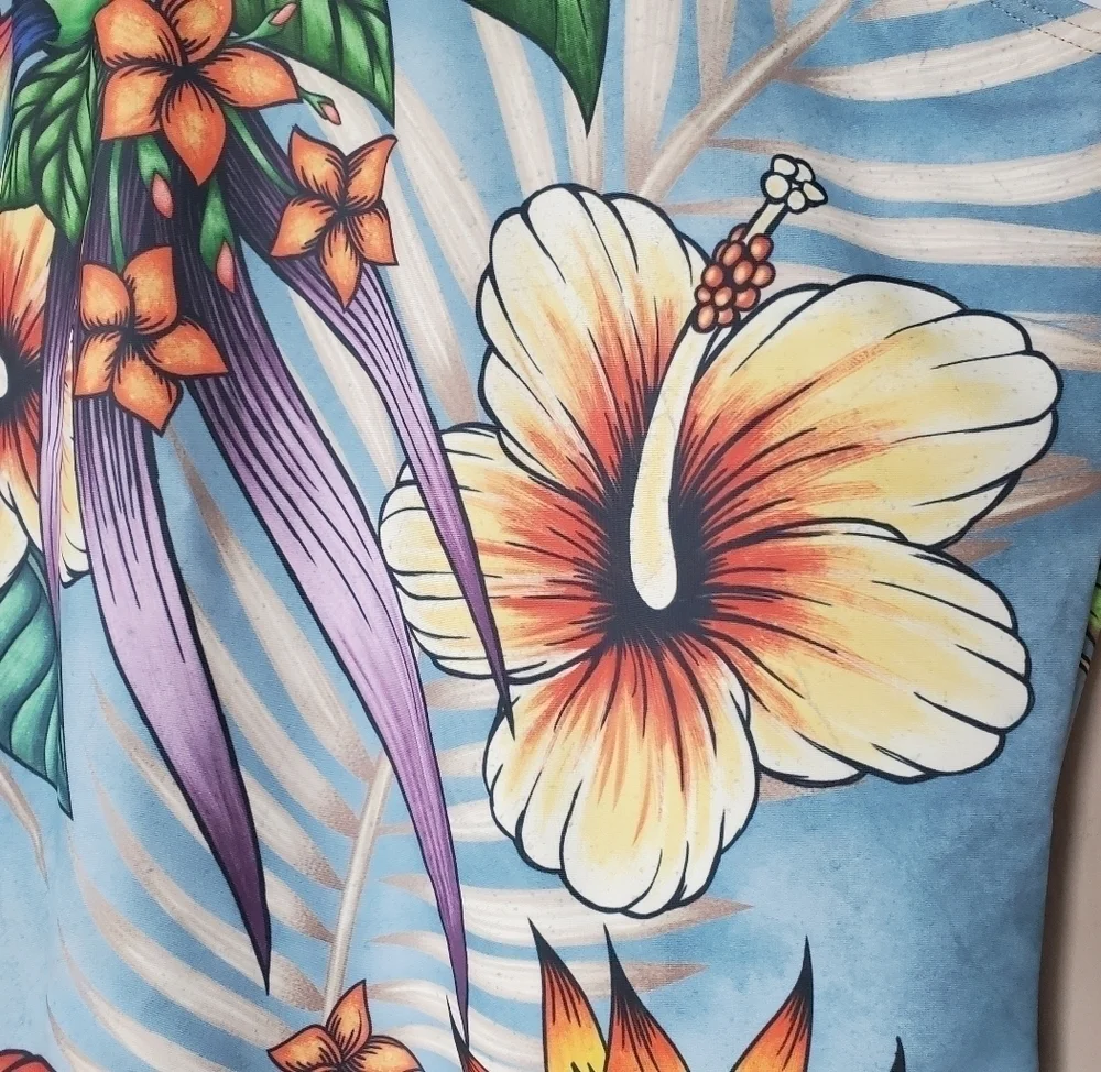 Eagle Rock Werkshop hibiscus swimsuit back